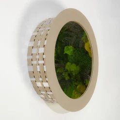 Celato 40 Specchio rotondo dorato