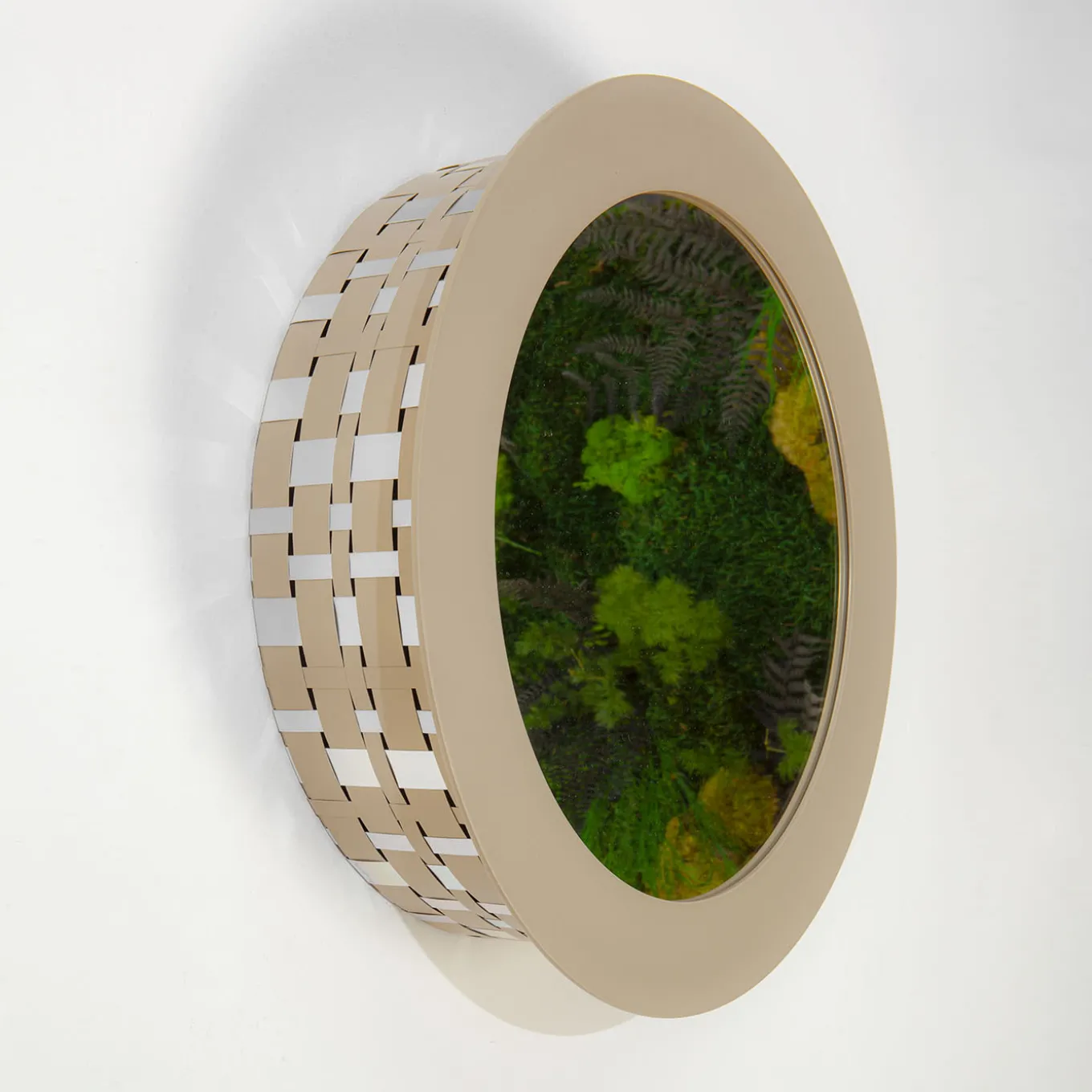 Celato 40 Specchio rotondo dorato