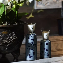 Celeste e Totem Blu con Candela profumata Fragranza Agrumeto