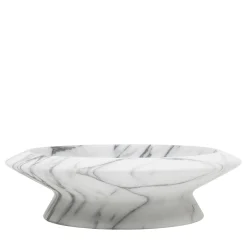 Centrotavola Amaltea Bianco Arabescato di Ivan Colominas