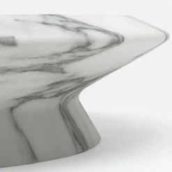 Centrotavola Amaltea Bianco Arabescato di Ivan Colominas