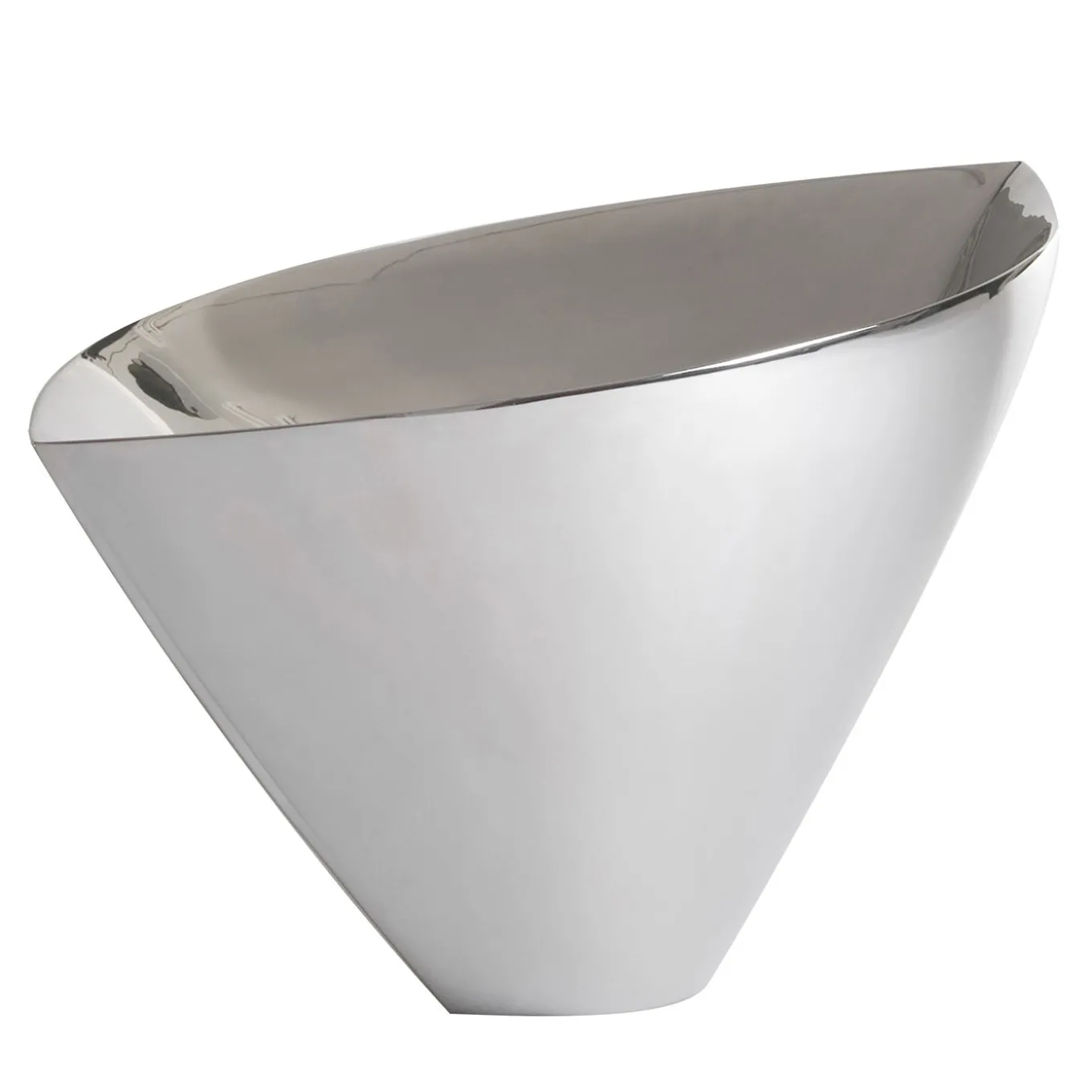 Centrotavola Aurica in argilla platino