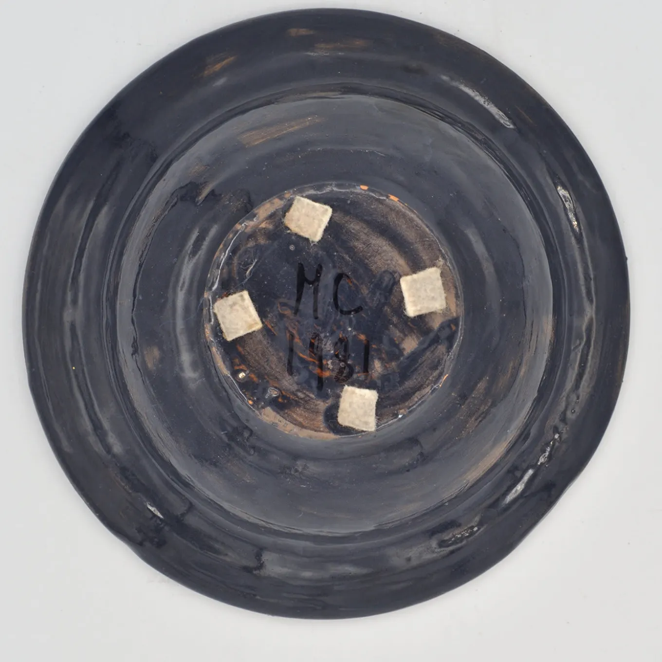 Centrotavola blu e nero