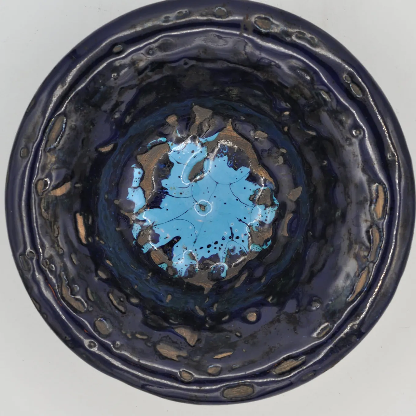 Centrotavola blu e nero