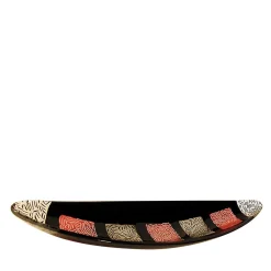 Centrotavola in vetro di Murano con filigrana Gondola