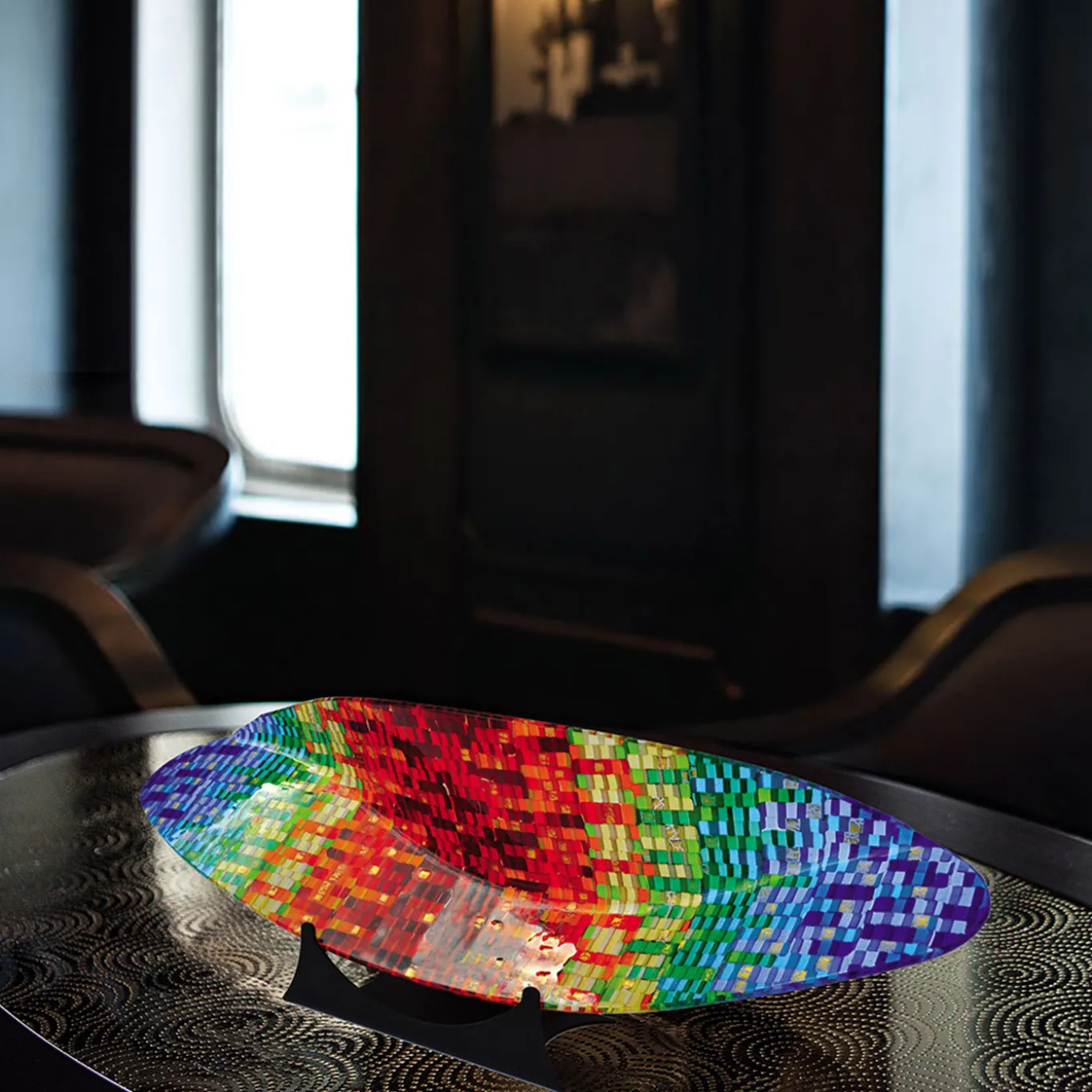 Centrotavola in vetro di Murano Onda Impression di Andrea Orso