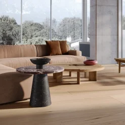 Centrotavola Inside Out in marquina nera di Karen Chekerdjian