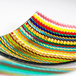 Centrotavola Rombo in vetro di Murano multicolore di Andrea Orso