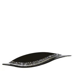 Centrotavola scultoreo Onda bianco e nero