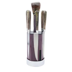 Ceppo di coltelli in amaranto ed ebano