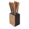 Ceppo Toscano con sei coltelli da bistecca