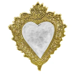 Ceramica decorativa Devotion Small White Gold