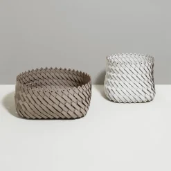 Cestino Almeria grande quadrato marrone