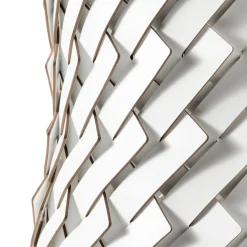 Cestino Almeria medio quadrato bianco