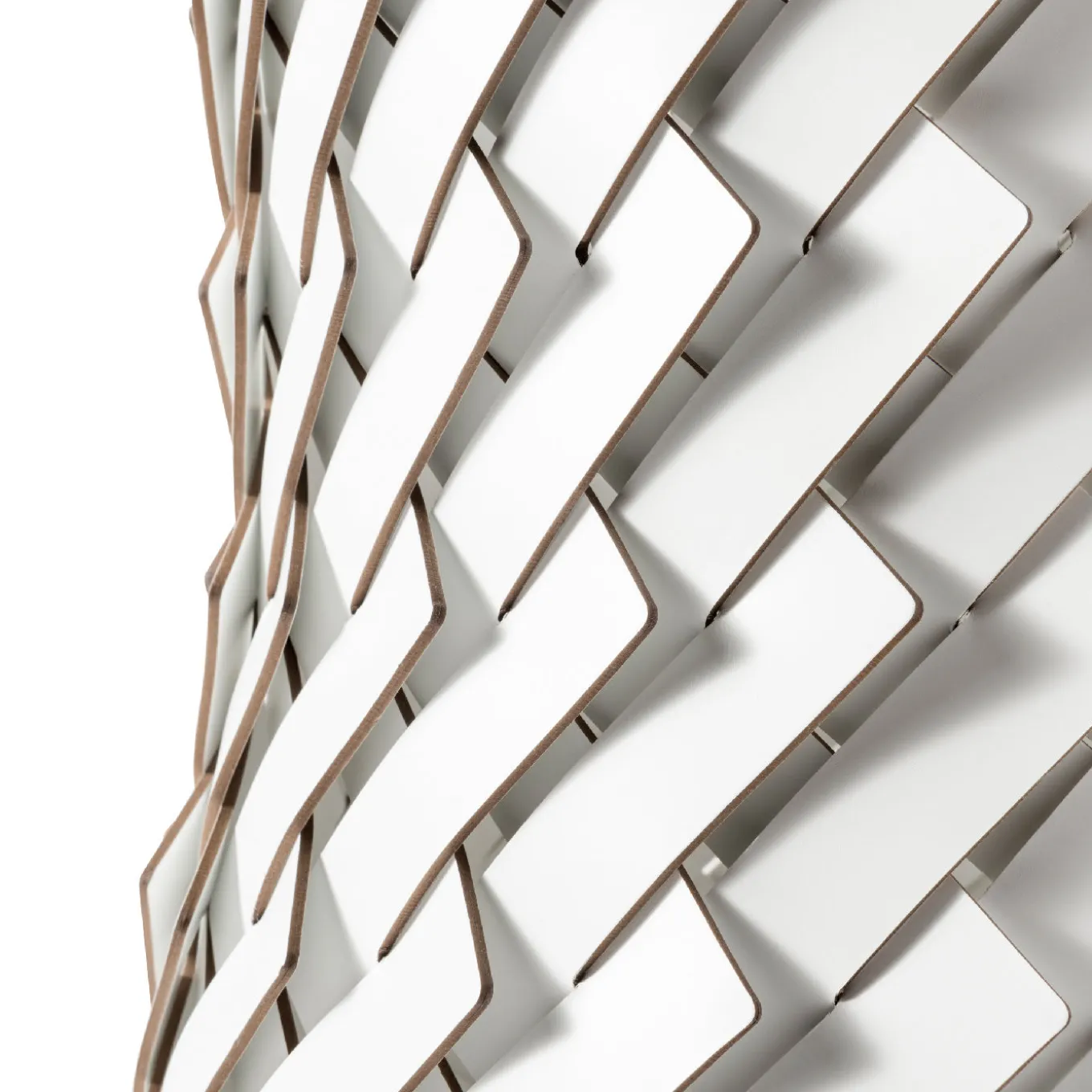 Cestino Almeria medio quadrato bianco