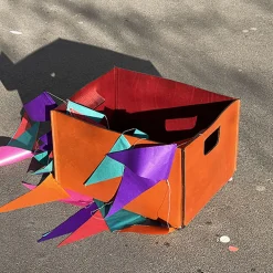 Cestino color olmo Brad con manici di Claude Bouchard