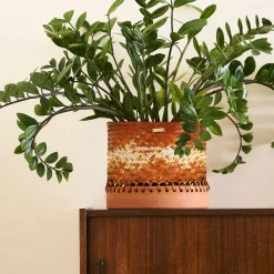 Cestino con sfumature arancioni