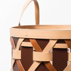 Cestino Palù Tall Large Brown di Federica Biasi