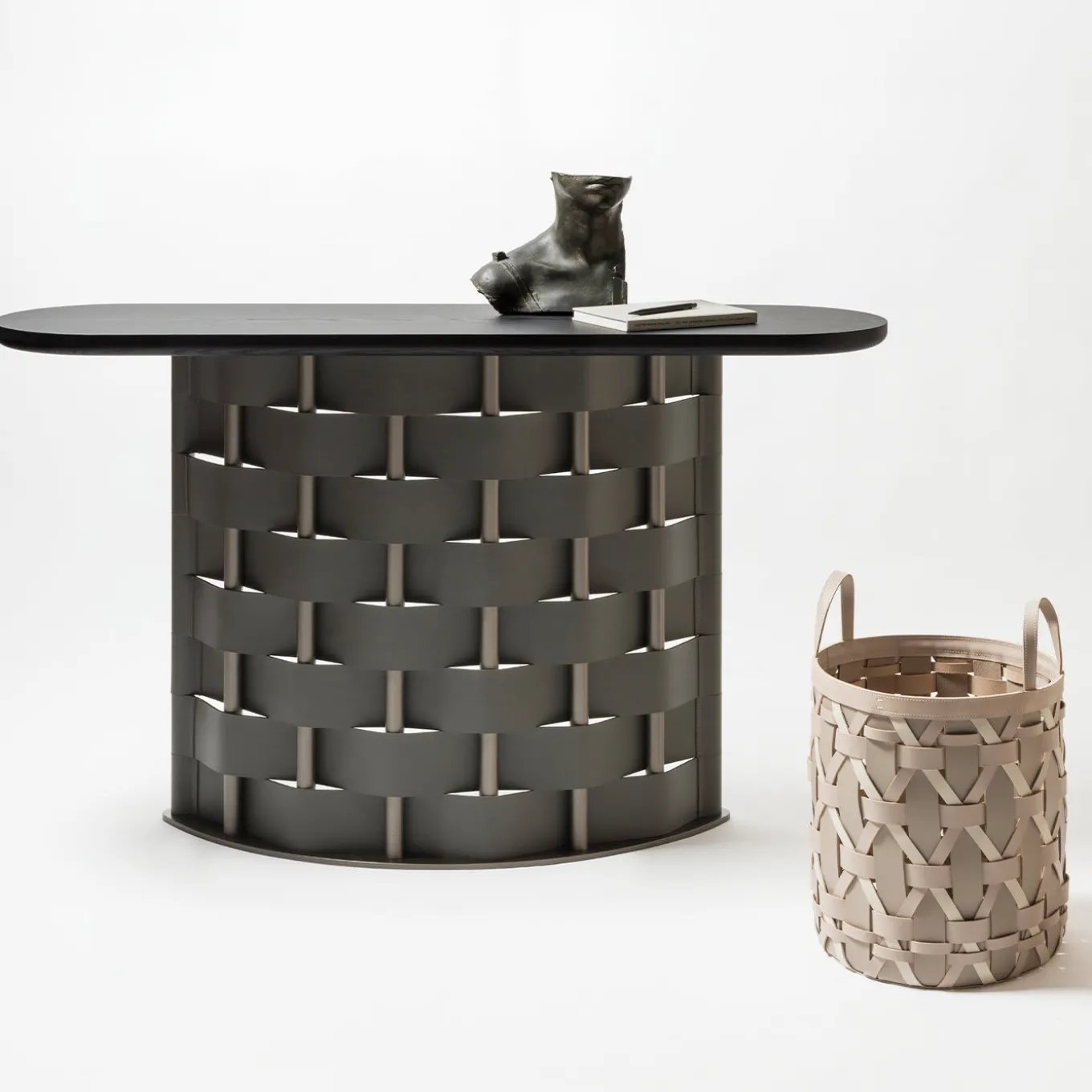 Cestino Palù Tall Large Cream di Federica Biasi