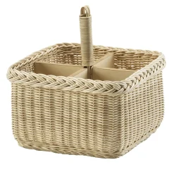 Cestino per posate Margherita a 4 scomparti