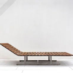 Chaise longue a slitta per esterni