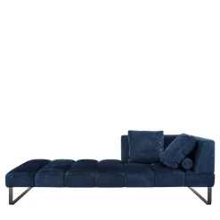 Chaise Longue Asimmetrica Patmos Blu di Terry Dwan