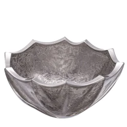 Ciotola Capriccio in platino e cristallo