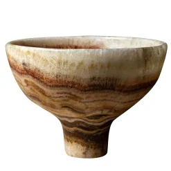 Ciotola Centrotavola in Onice Rosso di Palomba Serafini