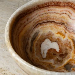 Ciotola Centrotavola in Onice Rosso di Palomba Serafini