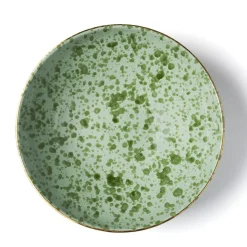 Ciotola da portata in ceramica Green Pois