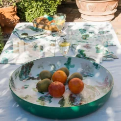 Ciotola grande da centrotavola in ceramica dipinta a mano Apollo