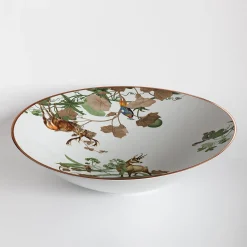 Ciotola grande in porcellana Mont Blanc con animali della foresta