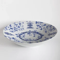 Ciotola grande in porcellana Garden Of Eden con decorazione blu