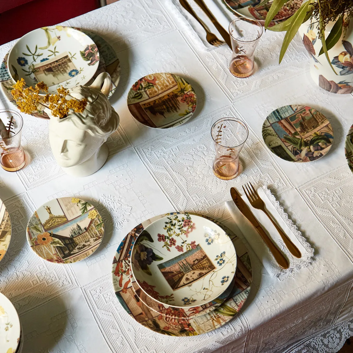 Ciotola grande in porcellana La Storia Infinita con Duomo di Milano