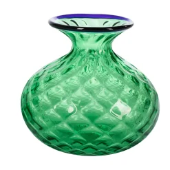 Cipolla Balloton Vaso verde con bordo blu