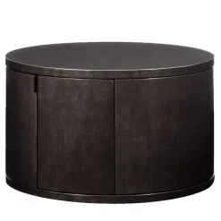 Circle Large Store Barware Black Drafted Stucco