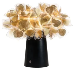 Clizia Mama Non Mama - Lampada da tavolo ricaricabile in oro e nero