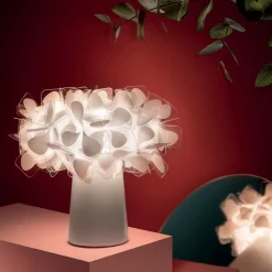 Clizia Mama Non Mama Lampada da tavolo bianca ricaricabile