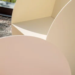 Coimbra 01 Poltrona da esterno in alluminio beige