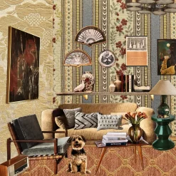 Collage di Al Pacino con materiali riciclati