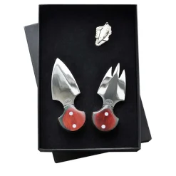 Coltelli da formaggio Damasco Brown