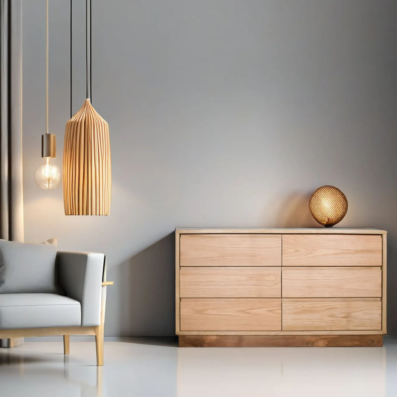 Comò a 6 cassetti a coda di rondine