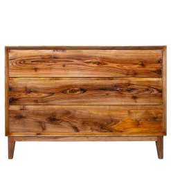 Comò a 3 cassetti in noce