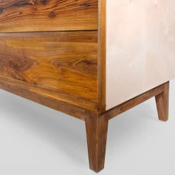 Comò a 3 cassetti in noce