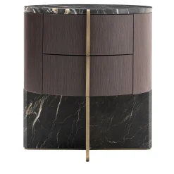 Comodino Adam ED/50 642 in Marmo Belvedere e Legno