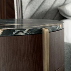 Comodino Adam ED/50 642 in Marmo Belvedere e Legno