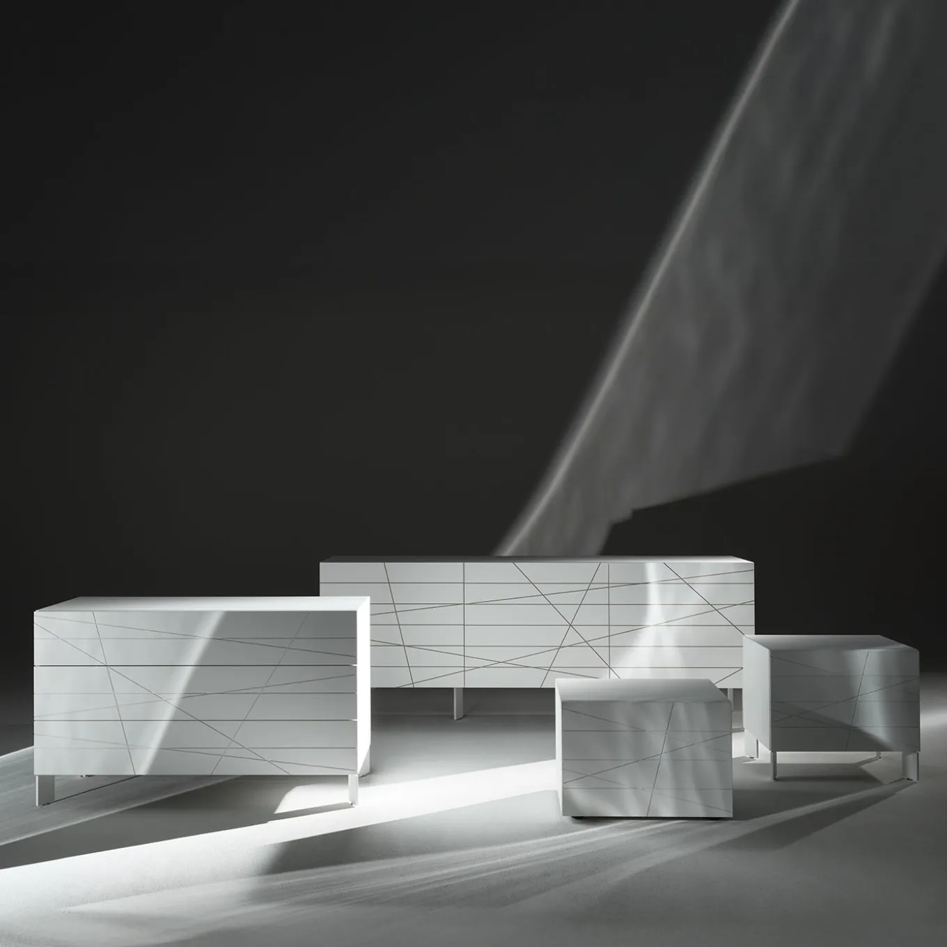 Comodino Bianco Nazca B 60