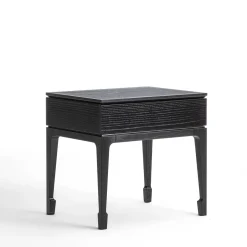 Comodino Taisha Nero in Legno