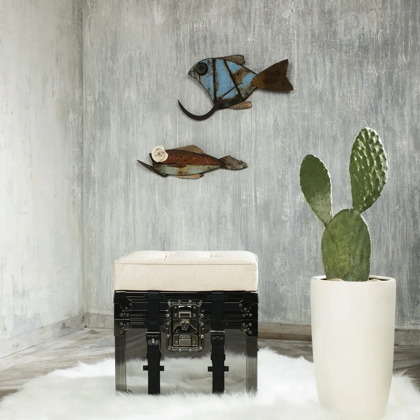 Comodo Pouf-Trunk Beige Oslo