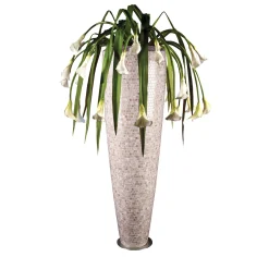 Composizione floreale a mosaico rosa di Parigi